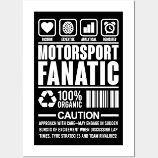 Motorsport Fanatic Design Posters and Art